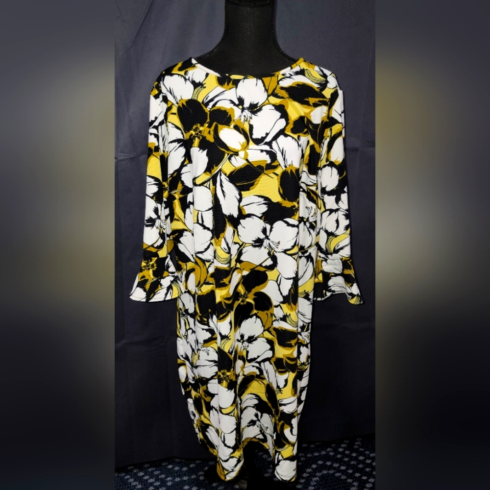 Plus Size Floral Dress 18w